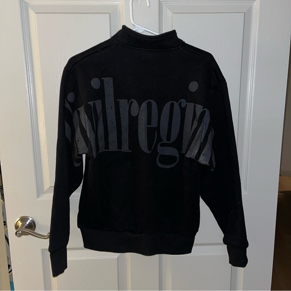 NWOT Civil Regime Concrete Quarter Zip Fleece - Picture 4 of 4